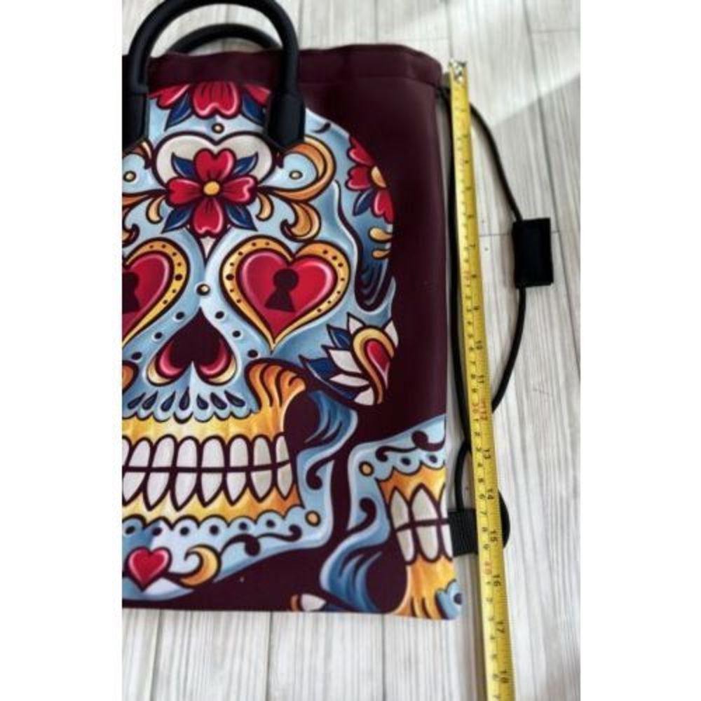 Save My Bag Womens Drawstring Bag/ Backpack Italy Neoprane SkullLimited Edition - Picture 13 of 13